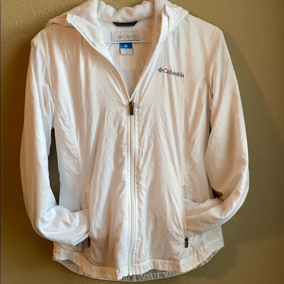 Columbia white zip up jacket - Picture 1 of 2